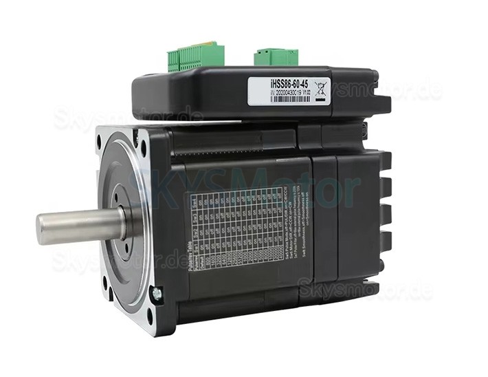 JMC NEMA 34 Integrierter Closed Loop Schrittmotor mit Treiber IHSS86-60-45 1,8 Grad 4,5Nm 6A 60V 2 Phasen